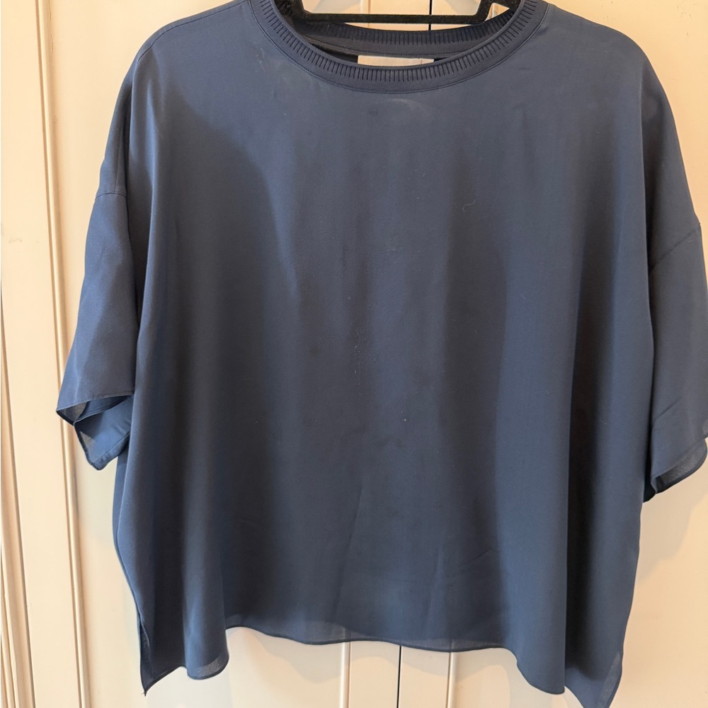 Vince Classic Navy Short Sleeve Tee